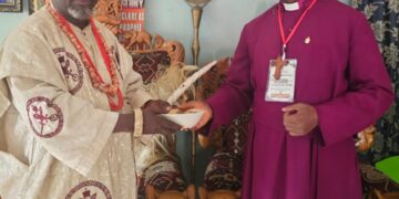 Obowo Agog As Archbishop Onuoha Pays Visit To Eze Amb Adighiogu, Commends Highness Leadership